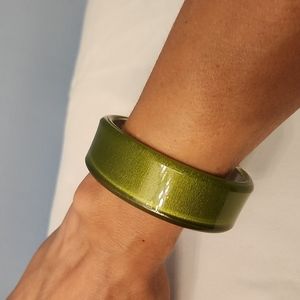 2/$30 Green resin bracelet
